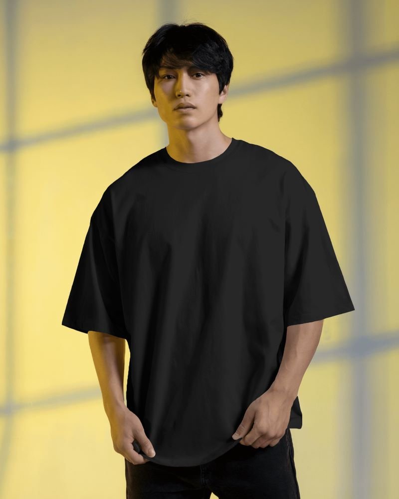 men Oversized clasic model Full black