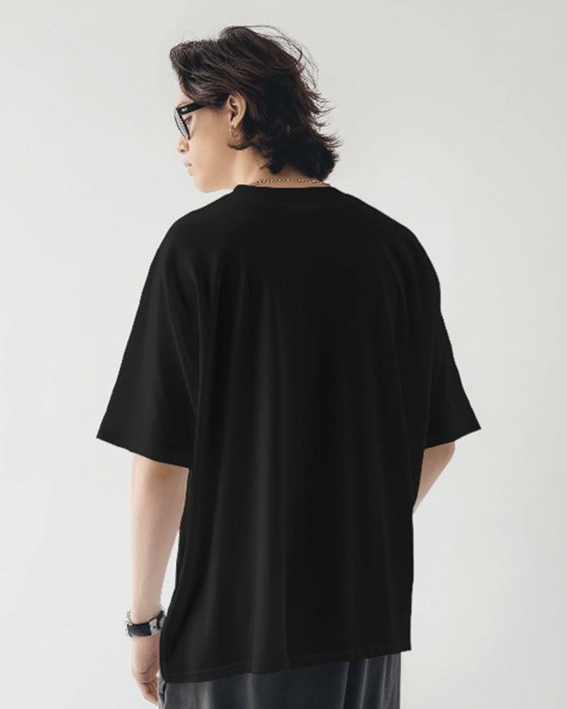 men Oversized clasic model back black